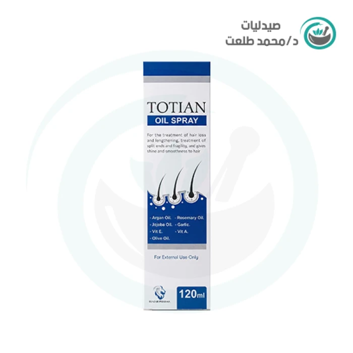 توتيان سبراي ضد تساقط الشعر 120مل  . TOTIAN OIL SPRAY ANT HAIR LOSS 120LG 