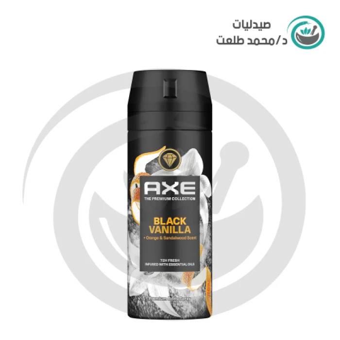 اكس اسبراي بلاك فانيليا 150مل . Axe spray black vanilla150ml