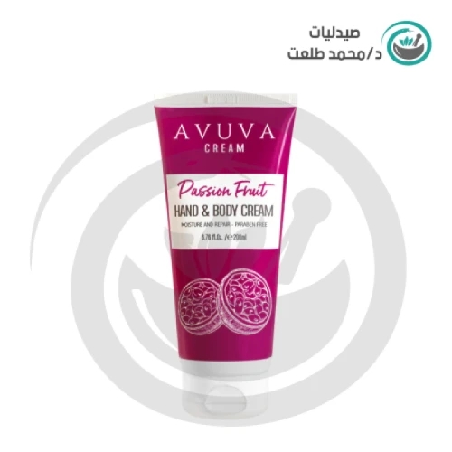 افوفا كريم جسم ويدين 200 جم باشن فروت  . Avova hand and body cream passion fruit 200gm